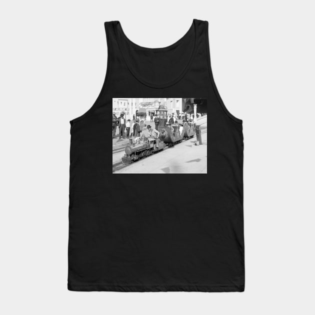 Miniature Railroad at Coney Island, 1905. Vintage Photo Tank Top by historyphoto